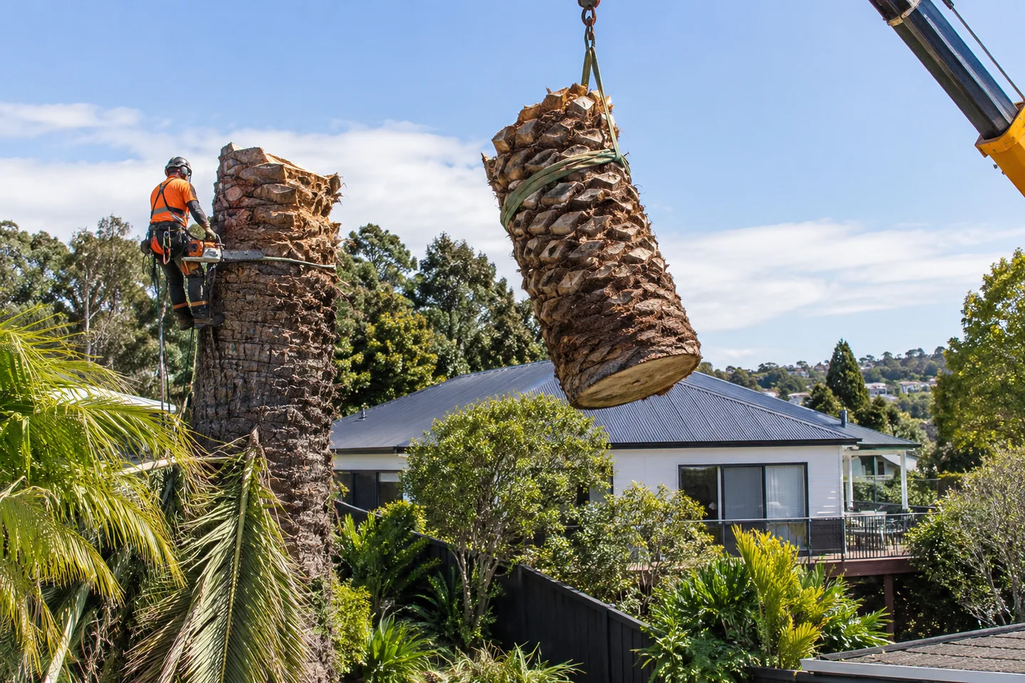 Palm Tree Removal Services in Tauranga — AI-generated illustration