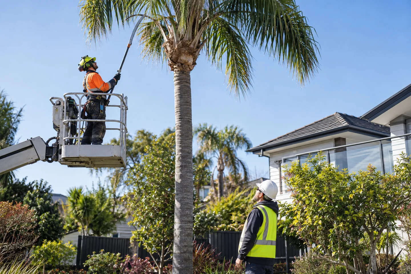 A tidier palm without over-pruning — AI-generated illustration